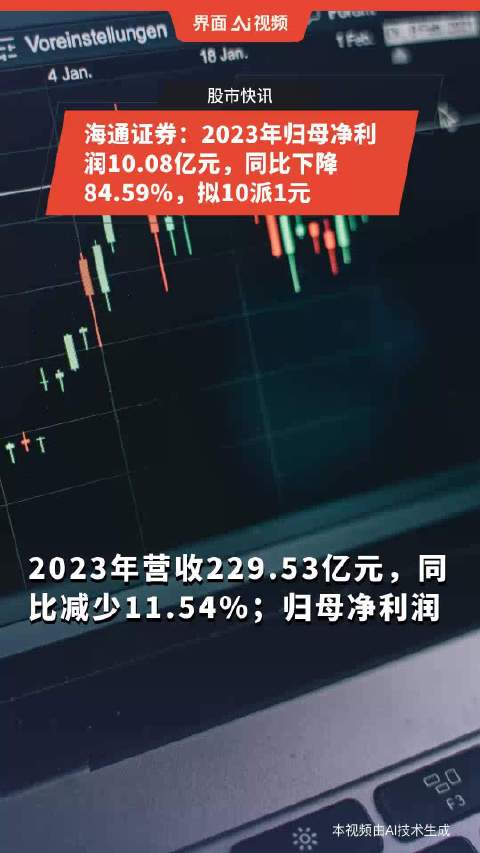 海通证券：前三季度归母净利润亏损6.59亿元，同比由盈转亏